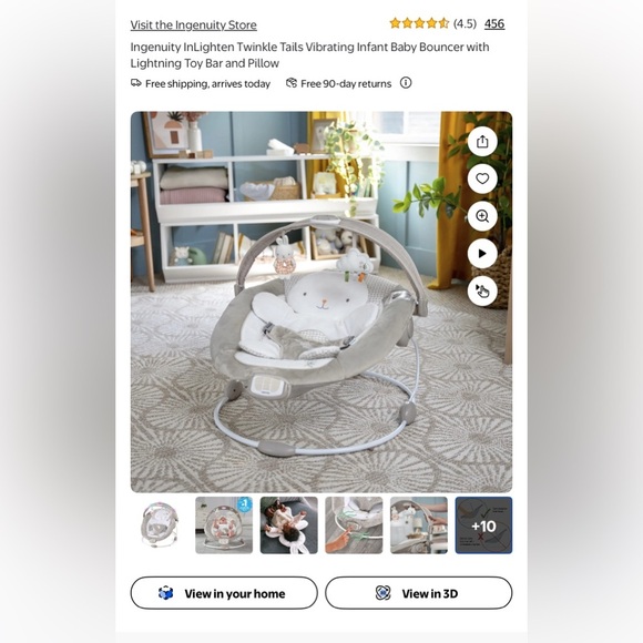 InLighten Bouncer - Twinkle Tails new in box - Picture 3 of 5